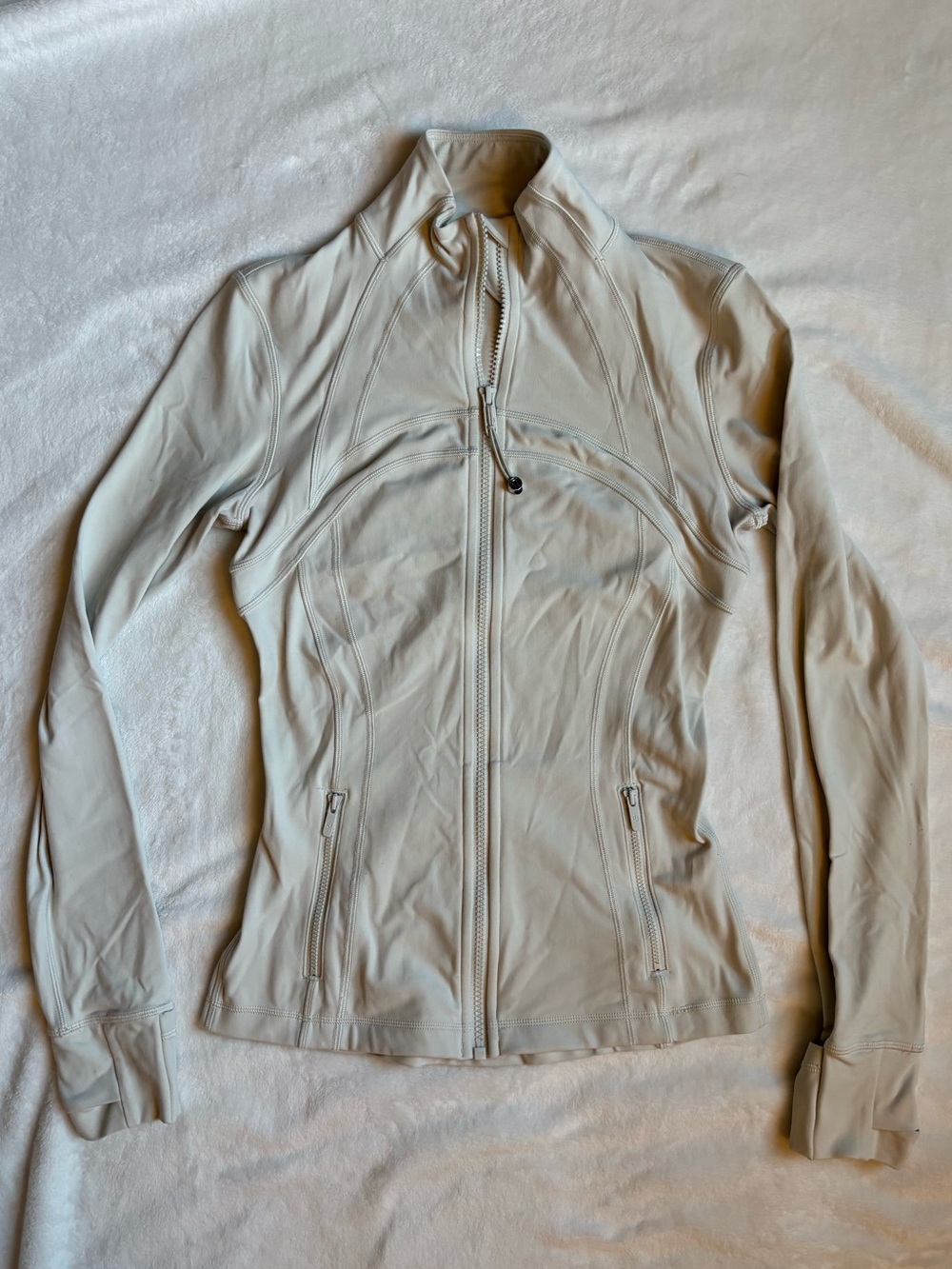 Lululemon Define Jacket Nulu Bone Size 4